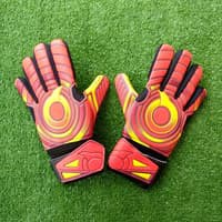 Ortuseight Savior GK Glove (Sarung Tangan Kiper) - Ortrange/Maroon/Minion Yellow