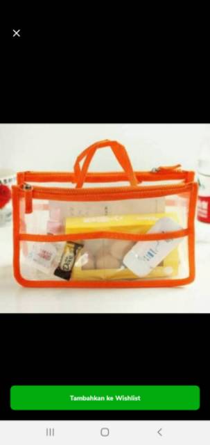 Korean Fashion Travel Dual in Bag/ Daleman Tas / Organizer Bag
