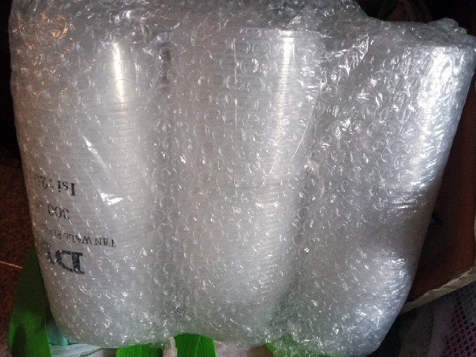 Thinwall 300 Ml Mangkok Plastik Bulat Datar Round Anti Panas Microwave