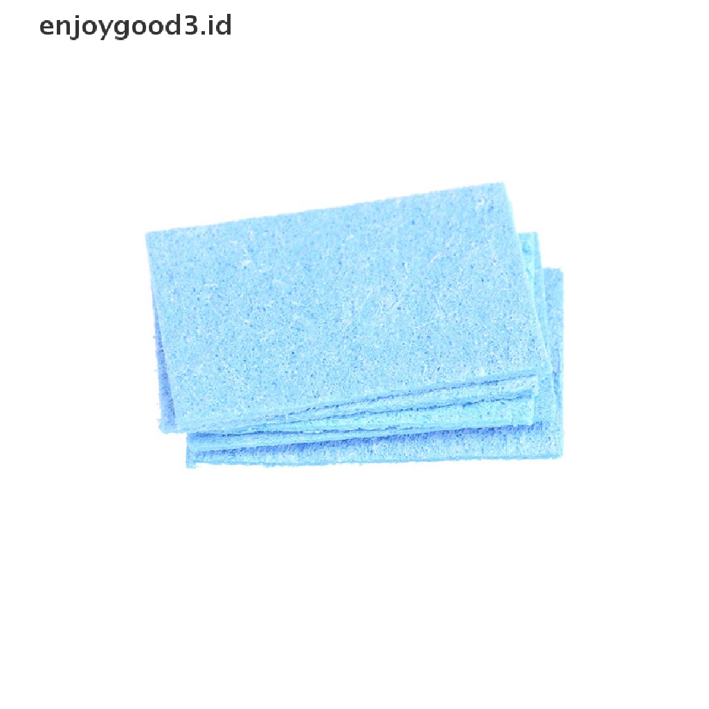 5pcs Pembersih Ujung Besi Solder Warna Biru Ukuran 6cm X 6cm