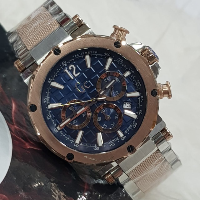 JAM TANGAN PRIA GC CHORONO ORIGINAL BM RANTAI COMBINASI