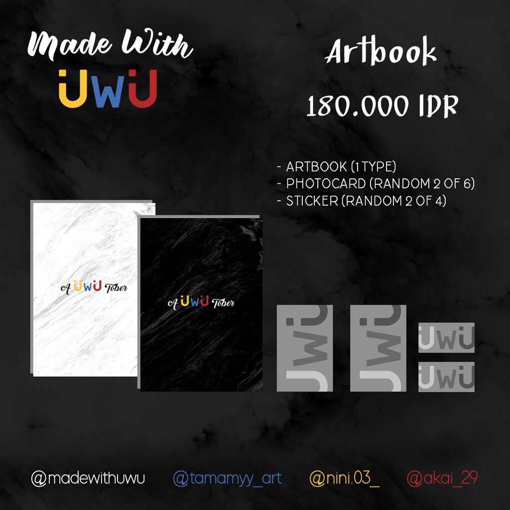 

[ UwU Ch. / Made With UwU ] A UwU Tober .2019 Artbook [ CFV1 ]