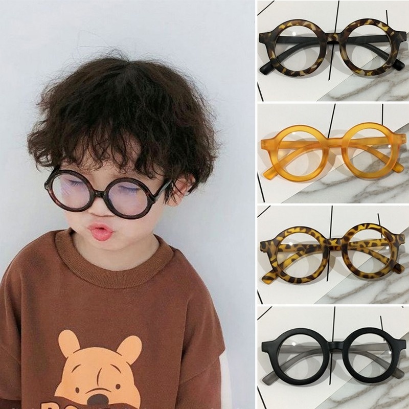 (YUZHU) TERSEDIA COD Kacamata Hitam Anak Korean Gaya Kacamata Hitam Bulat Cewek Sunglasses for kids