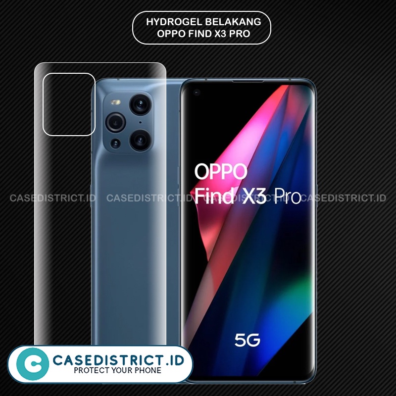 HYDRO GELL ANTI GORES SCREEN PROTECTOR BACK / BELAKANG OPPO FIND X3 PRO / FIND X3 / FIND X2 PRO / FI