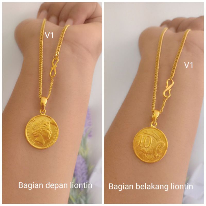 kalung liontin koin