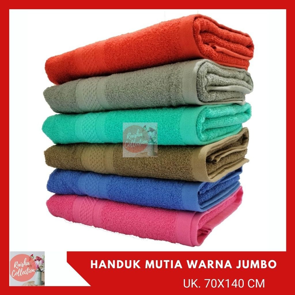 RC Handuk Mutia Hotel Handuk Mandi Dewasa Jumbo 70x135 Warna Lengkap