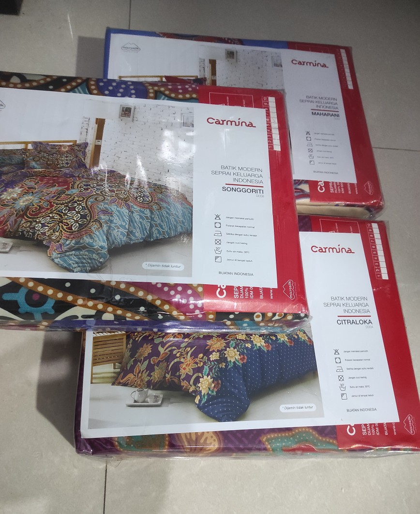 Sprei Batik Carmina King 180x200 - Seprei Seprai Batik Carmina Cemani Kasatriyan Jaladara Pareanom