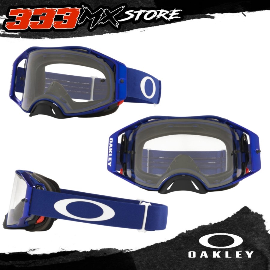 GOGGLE OAKLEY AIRBRAKE BLUE STRAP GOGGLE MTB CROSS OAKLEY AIRBRAKE ORI