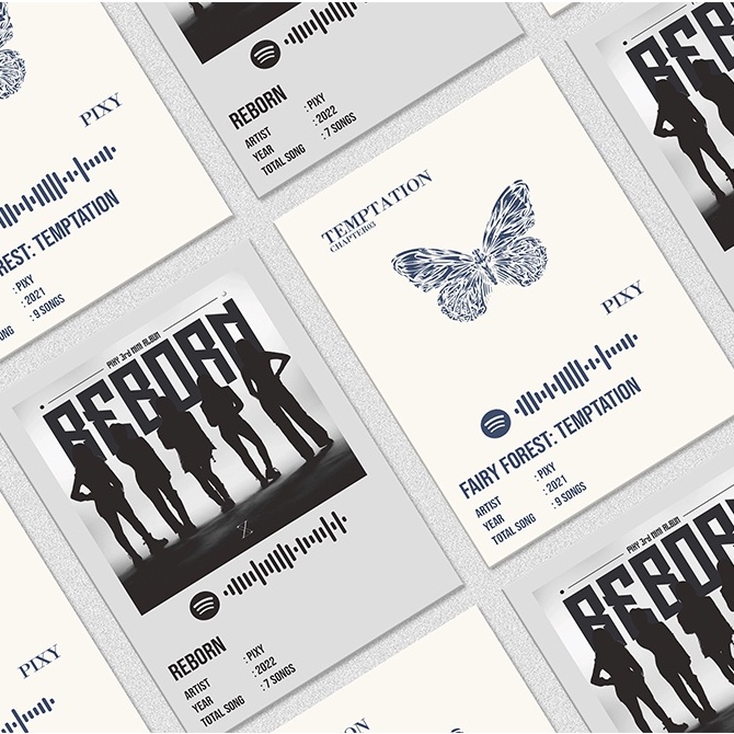 Kpop Spotify Poster A5 - PIXY