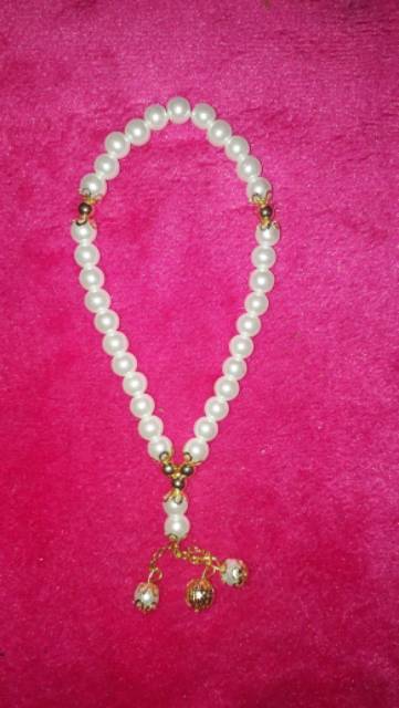 Tasbih Mutiara Gold 8 ml, Butir 33