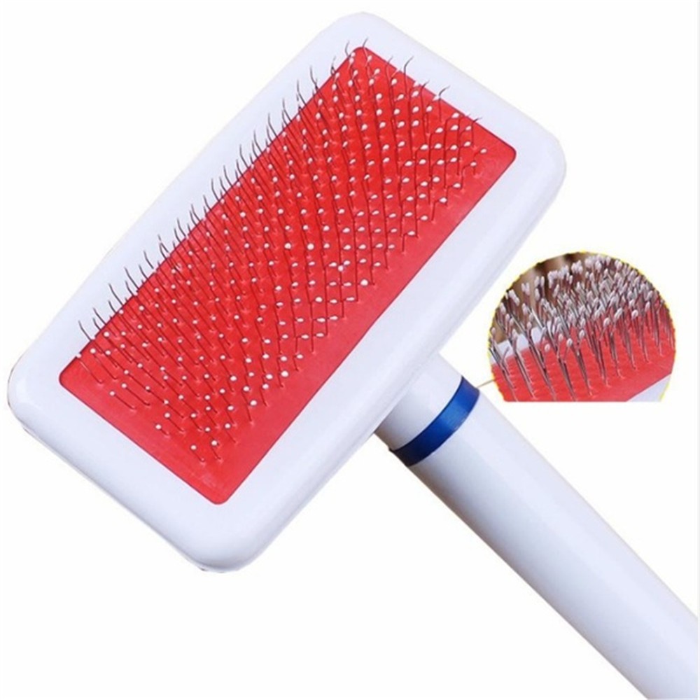 Suyou Sisir Grooming / Pijat / Mandi Anjing / Kucing Peliharaan Bahan Plastik + Metal Tahan Lama