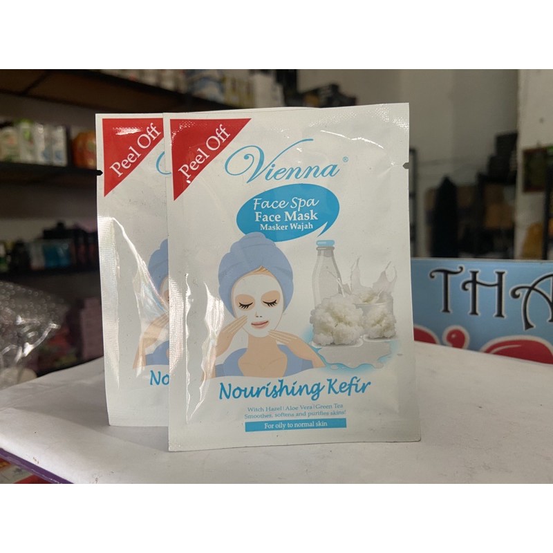 [ sachet ] vienna face mask spa nourishing kefir -- masker kefir vienna