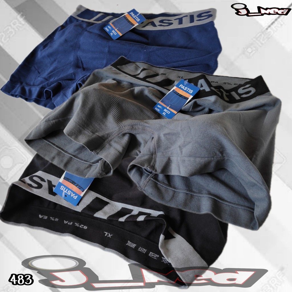 J483 Celana Dalam Pria Boxer M L XL Boxer Pria Premium Import Cd Pria Boxer