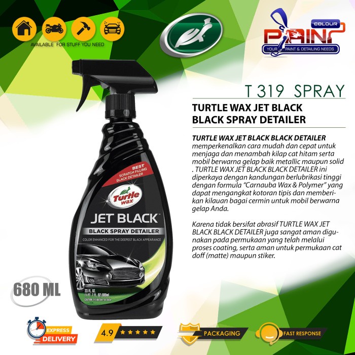 Turtle Wax Jet Black Black Spray Detailer T-319 680 ml