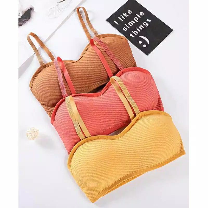 BRALETTE PUSH UP BRA ELASTIS TANPA KAWAT BAHAN HALUS