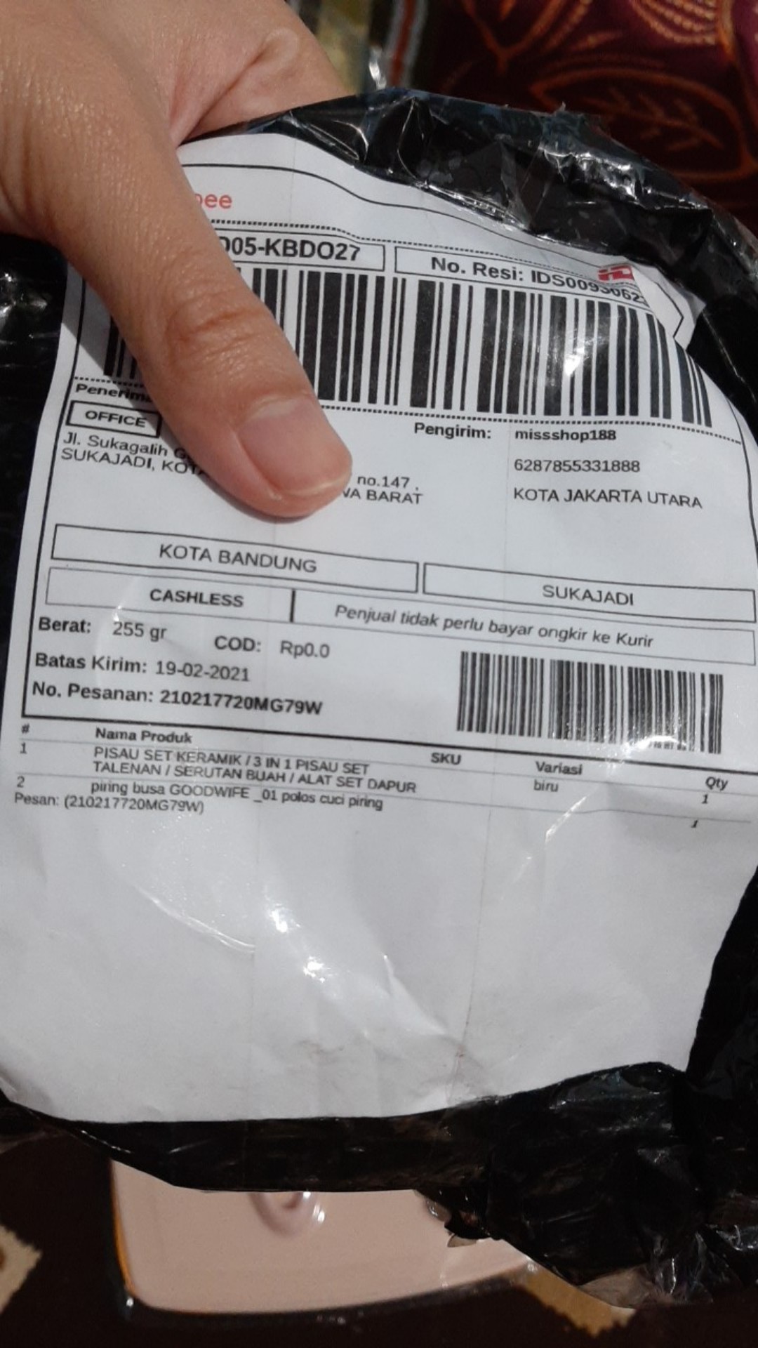 Pisau Set Keramik / 3 In 1 Pisau Set Talenan / Serutan Buah / Alat Set Dapur