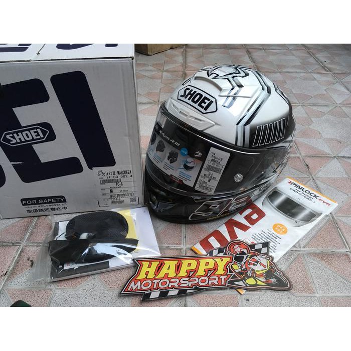 HELM FULLFACE SHOEI XSPIRIT III TC-6 ORIGINAL JAPAN DOT WHITE MARQUEZ