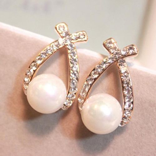 Hu Hu Hu Hu Hu Alat Bantu Pasang Kacamata♡ Anting Tusuk Model Mutiara Imitasi Untuk Wanita