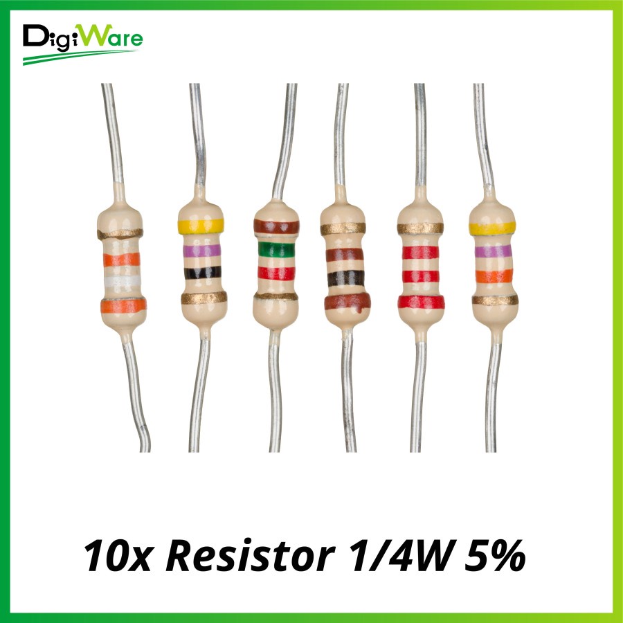 Resistor 8K2 Ohm 1/4 Watt 0.25W 5% 10pcs