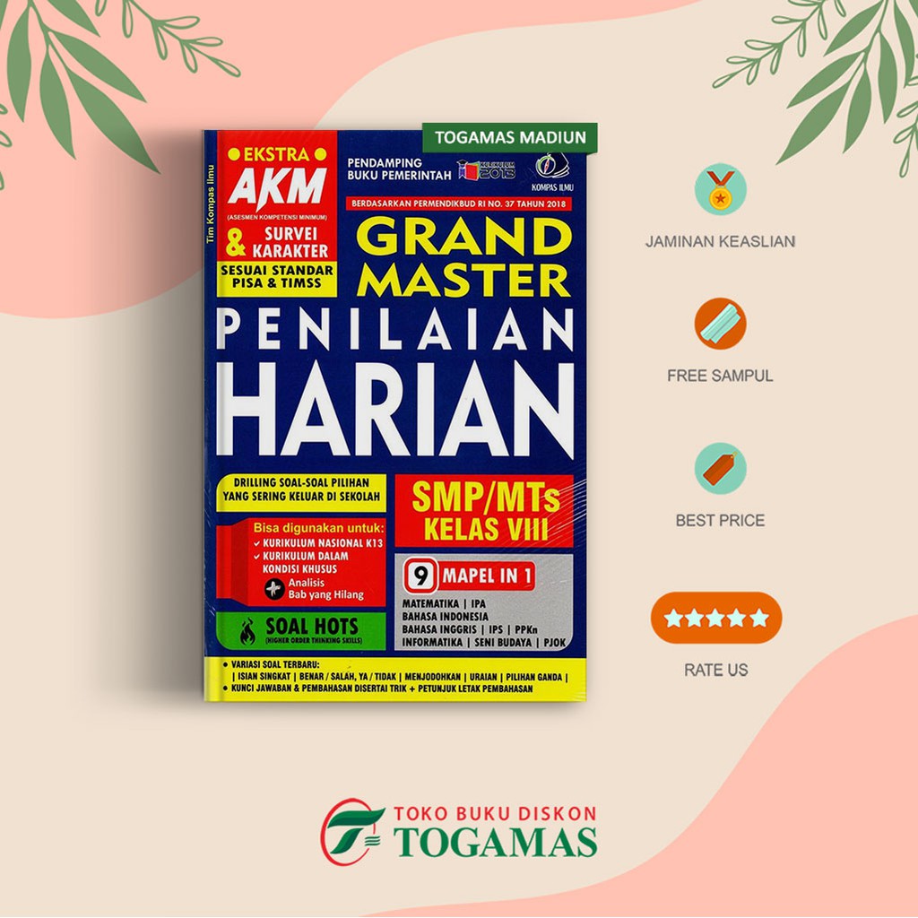 Grand Master Penilaian Harian Akm Smp Kelas 8 Kurikulum 2013