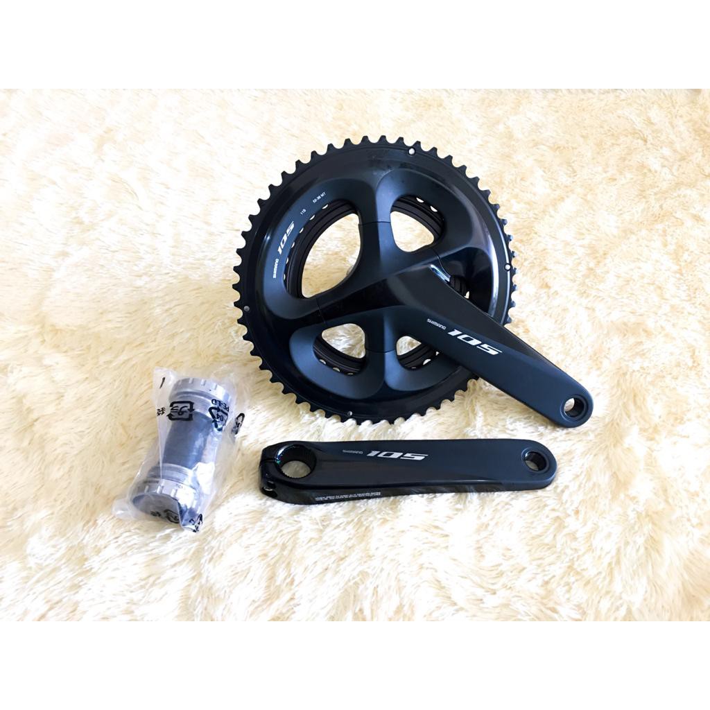 Grupset 105 R7000 Flat Bar Shifter R 7000 Seli Sepeda Lipat Shimano FD RD Crank 52 36 Sproket 11 32