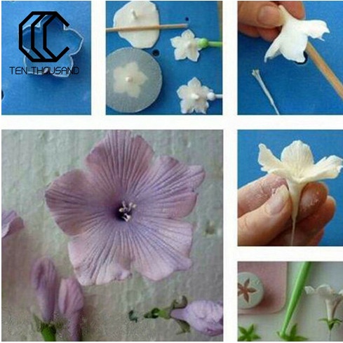 TEN THOUSAND Stainless Steel Fondant Cutter - Flowers Petal #02 (3pcs)