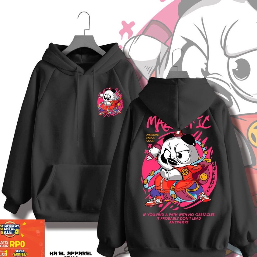 HOODIE PANDA PINK MAZESTIC  JAKET JEPANG JUMBO HOODIE DISTRO BIG SIZE S M L XL 2XL 3XL 4XL 5XL 6XL