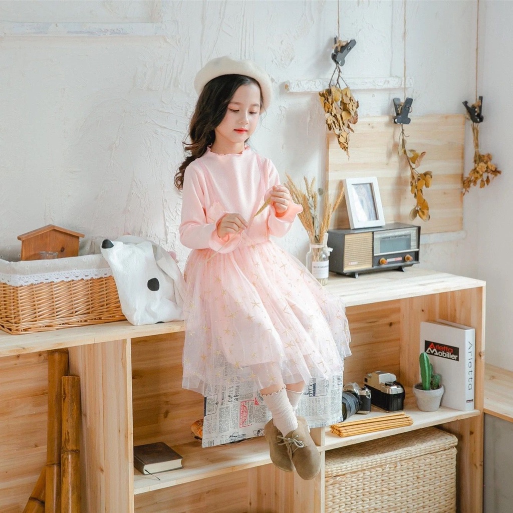 [ HANA ] 3-8 Tahun | Dres Kualitas Import Overall Knit Dress Korean Style Dres Pesta Lebaran Anak Gaun Pesta anak Baju Idul Fitri Anak Perempuan