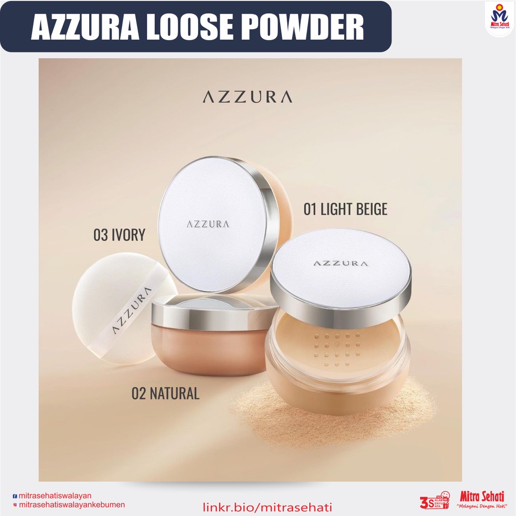 AZZURA LOSE POWDER  FRESH LOOK / BEDAK TABUR AZZURA / BEDAK AZZURA LIGHT / BEDAK NATURAL