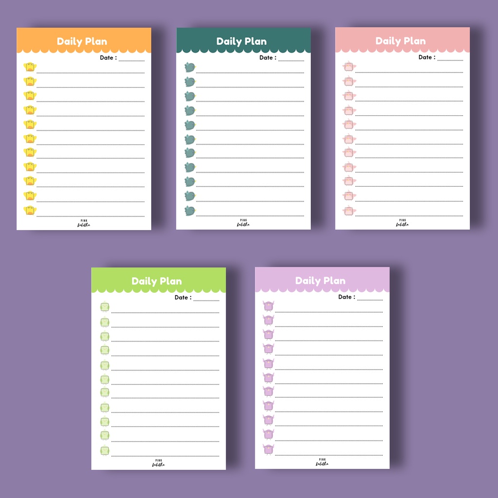 

07 Memopad Aesthetic Note Memo Daily Sticky Note Sticky Notes Buku Catatan 48 Lembar