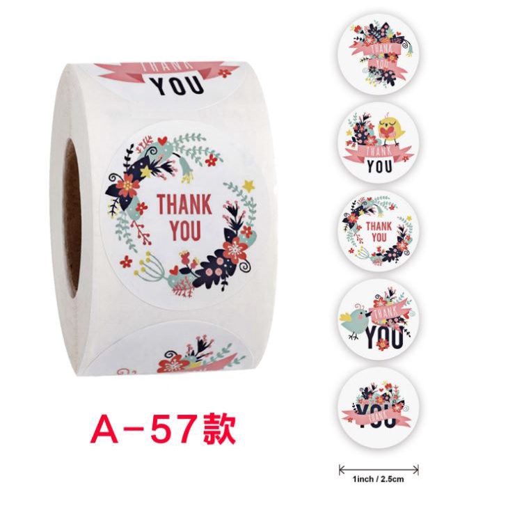 

Sticker Stiker Roll Label Cookies thank you 9