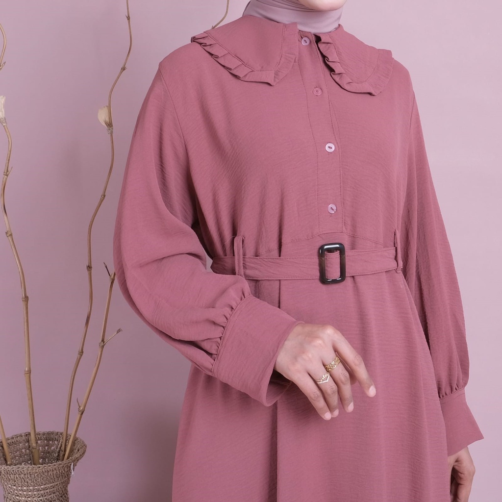 (COD/BAYAR DI TEMPAT) RANDANA Gamis Crinkle Muslim wanita Premium