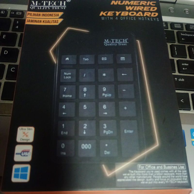 M-Tech Original Keyboard keypad Angka Numerik Kasir USB