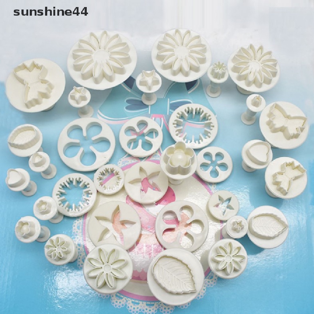 Sunshine 33PCS Cetakan Pemotong Fondant / Biskuit / Kue DIY