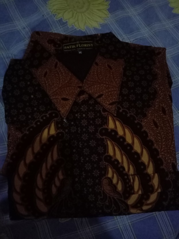 Batik Solo Kapal Kandas Sogan Kemeja Pria Slimfit Katun Halus Sragenan Full Furing