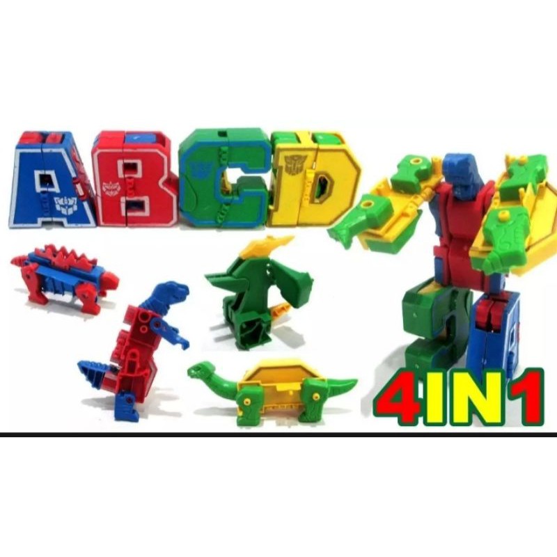 Mainan Robot Huruf ABCD