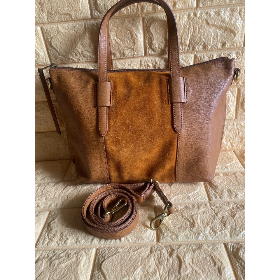 Tas FossilOriginal Skylar Satchel Caramel New Original