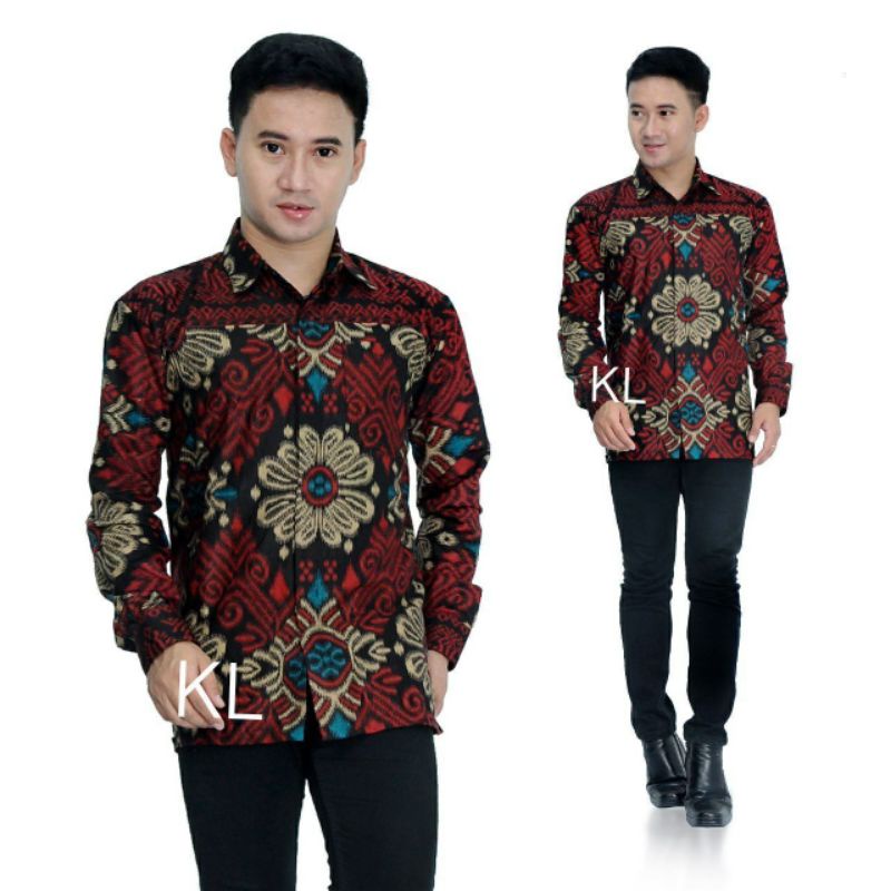 KEMEJA BATIK PRIA LENGAN PANJANG TERBARU BATIK PRIA LENGAN PENDEK KEKINIAN GROSIR BAJU BATIK PRIA MURAH, KEMEJABATIKPRIAKEKINIAN, BATIK PRIA LENGAN PANJANG (bayar  ditempat