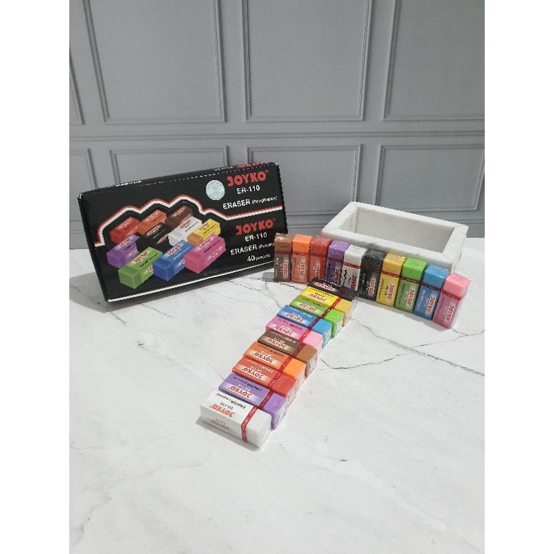 (10pcs) penghapus joyko kecil/hapusan joyko/stip joyko kecil-Warna/i JOYKO