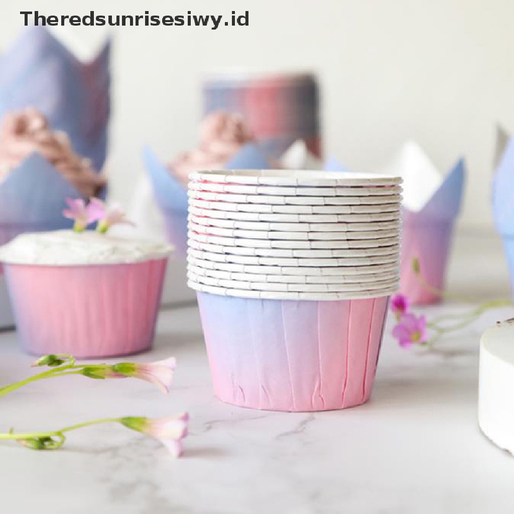 # Alat Rumah Tangga # 50pcs Kertas Cetakan Cupcake Muffin DIY