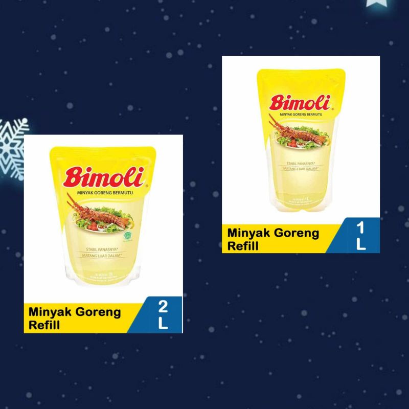 

Minyak goreng bimoli 2 liter / bimoli 2lt