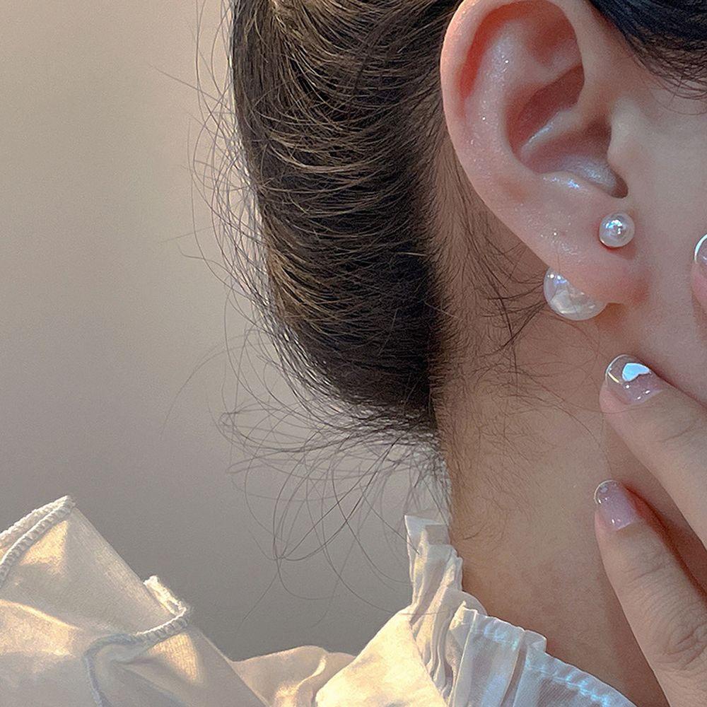 Mxbeauty Anting Wanita Mewah Klasik Elegan Besar Manis Dua Cara Memakai Perhiasan Fashion