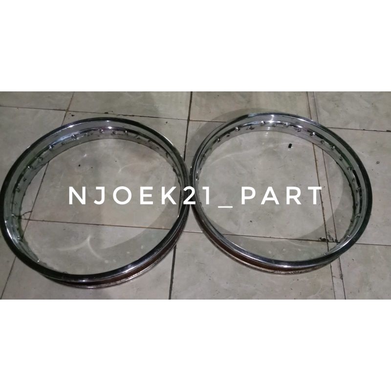 sepasang velg besi DID HM crome Ring 18 Ukuran 185 215