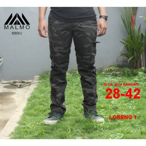 ORIGINAL MALMO CELANA CARGO LORENG ARMY PANJANG 35-42 PDL big size