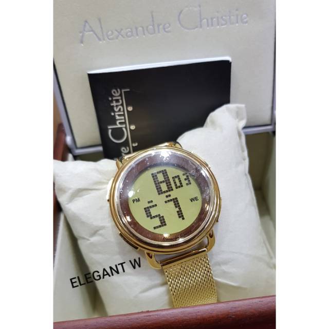 JAM TANGAN ALEXANDER CHRISTIE WANITA ORIGINAL AC 9227LH GOLD