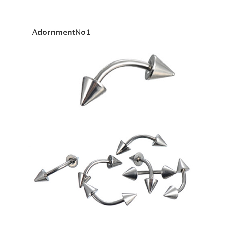 (AdornmentNo1) 85pcs Anting Tindik Lidah / Alis / Bibir / Perut / Pusar Bahan Stainless Steel