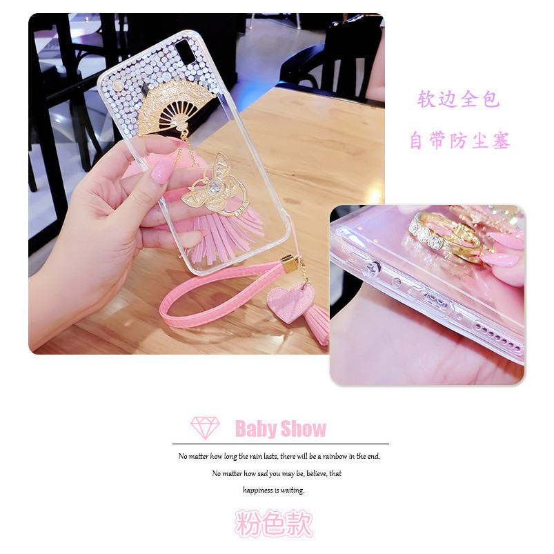 TPU Fan Diamond Casing Galaxy S7 EDGE/J7 Prime Kipas Silicon Soft Case