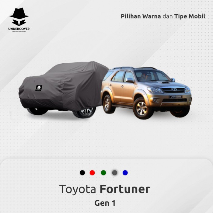 {BEKAS} Body Cover Mobil / Sarung / Selimut Mobil Fortuner - Abu-abu Gen 2 Murah