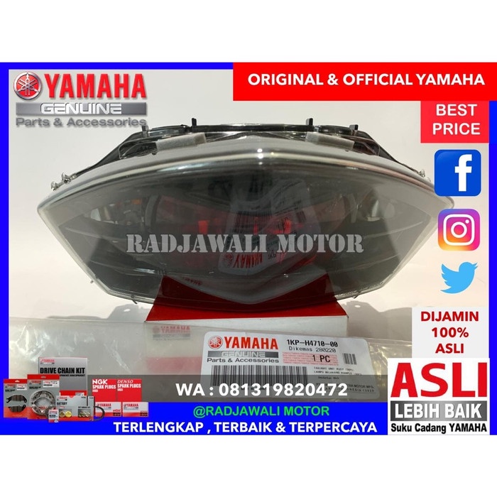 OTOMOTIF AKSESORIS MOTOR RJ960 LAMPU STOP BELAKANG SOUL GT 115 ASLI