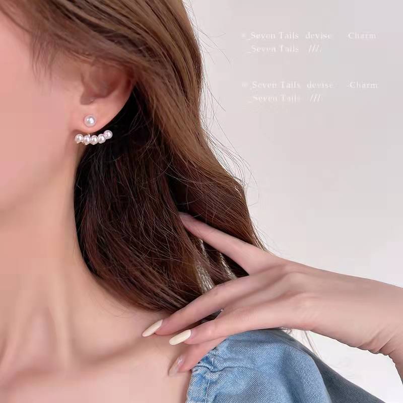 Anting Stud Hias Mutiara Gaya Elegan Untuk Wanita